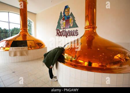 Rothaus Brewery. Grafenhausen. Foresta Nera. Baden Wurttemberg. Germania Foto Stock