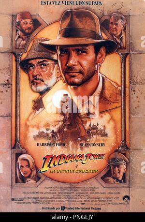 Pellicola originale titolo: L'INDIANA JONES E L'Ultima crociata. Titolo inglese: L'INDIANA JONES E L'Ultima crociata. Anno: 1989. Direttore: Steven Spielberg. Credito: LUCASFILM LTD / Paramount / Album Foto Stock