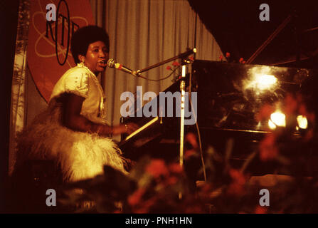 Concerto Aretha Franklin, Antibes Jazz Festival, 1970 21 luglio Foto Stock