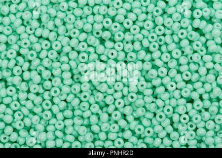 Close up di ciano seed beads. Foto ad alta risoluzione. Foto Stock