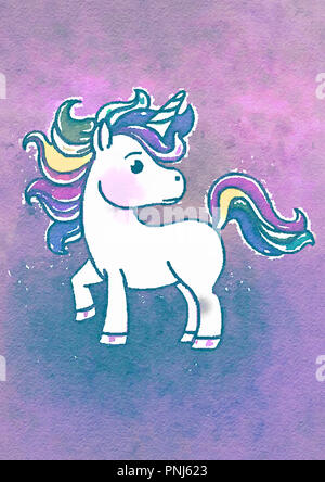 Unicorn illustrazione Foto Stock