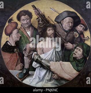 Cristo coronato di spine - 1510 - olio su pannello. Autore: Bosch Hieronymus. Posizione: MONASTERIO-PINTURA. SAN LORENZO del El Escorial. MADRID. Spagna. Foto Stock