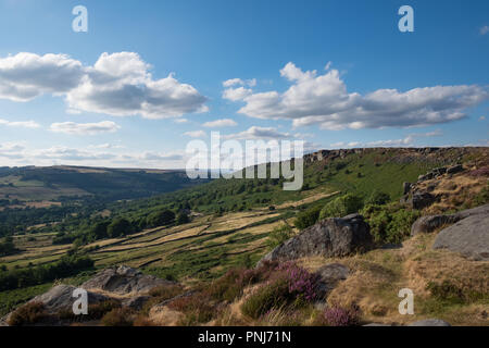 Bordo Curbar nel Regno Unito il Peak District Foto Stock