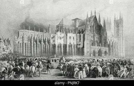 Incoronazione del Re Guglielmo IV e la regina Adelaide, 8 settembre 1831 Foto Stock
