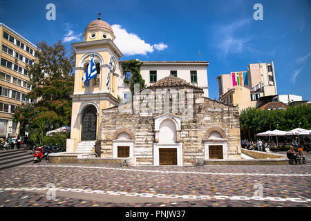 MONASTIRAKI Atene GRECIA, Giugno 11 2016: Pantanassa Chiesa presso Piazza Monastiraki ad Atene. giu 11, 2016 . La Grecia. Foto Stock