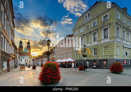 Gniezno, Grande Polonia provincia, Polonia. Il Royal Gniezno Cattedrale ( Foto Stock