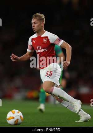 Emile Smith Rowe di Arsenal - Arsenal v Vorskla Poltava, UEFA Europa League - Gruppo e Emirates Stadium, Londra (Holloway) - xx Settembre 2018 Foto Stock