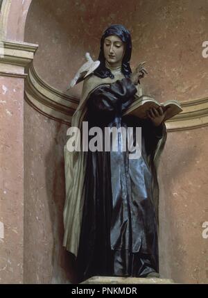 CAPILLA CARDENAL SALAZAR-SANTA TERESA-ESCULTURA. Autore: MORA JOSE DE. Posizione: CATEDRAL-interno. CORDOBA. Spagna. Foto Stock