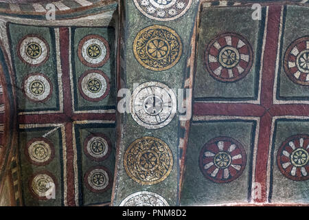 Bet Maryam interno, gruppo settentrionale delle Chiese, Lalibela, Etiopia. Monollithic chiesa ie scavata completamente dalla roccia. Foto Stock