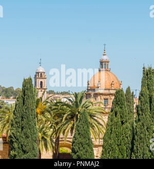 Cupola della Cattedrale di Jerez a Jerez de la Frontera, Cadice provincia, Andalusia, Spagna Foto Stock
