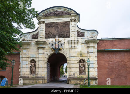 San Pietroburgo, Russia - 29 Settembre 2017: l'ingresso principale per la fortezza di Pietro e Paolo il 29 settembre 2017, San Pietroburgo, Russia. Foto Stock