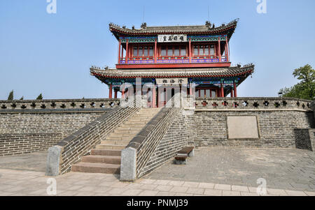 Laolongtou, vecchia testa draghi, Shanhai Pass, Shanhaiguan, Qinhuangdao, nella provincia di Hebei (Cina). Foto Stock