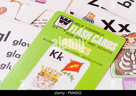 Fonica flash cards - USA Foto Stock