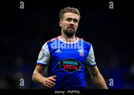 Portman Road, Ipswich, Inghilterra; 22 settembre 2018, Sky scommessa campionato Ipswich Town v Bolton Wonderers ; credito: Georgie Kerr/News immagini solo uso editoriale nessun uso non autorizzato di audio, video, dati, calendari, club/campionato loghi o 'live' servizi. Online in corrispondenza uso limitato a 45 immagini, nessun video emulazione. Nessun uso in scommesse, giochi o un singolo giocatore/club/league pubblicazioni e tutti English Football League immagini sono soggette a licenza DataCo Credito: News immagini /Alamy Live News Foto Stock