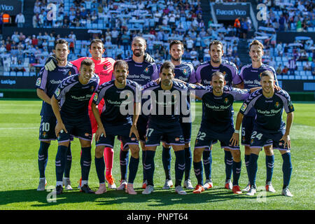 Vigo, Spagna. 22 Sept; 2018. La Liga match tra Real Club Celta de Vigo e Real Valladolid in Balaidos stadium; Vigo; Punteggio finale 3-3. Credito: Brais Seara/Alamy Live News Foto Stock