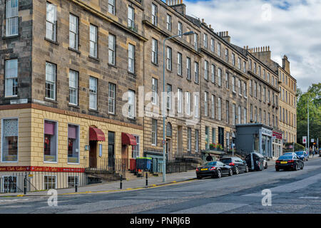 Edimburgo Scozia architettura georgiana case Dundas Street Foto Stock