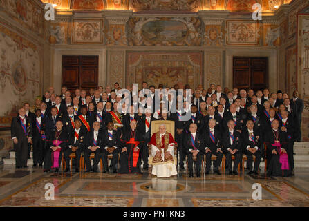 Città del Vaticano papa Benedetto XVI 07/01/2008 12:19:03 Foto Stock