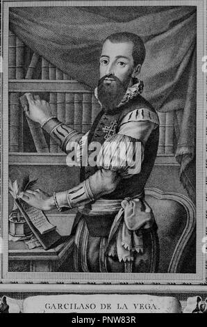 GARCILASO DE LA VEGA - 1501/1536 - POETA RENACENTISTA. Autore: VAZQUEZ D B. Posizione: Biblioteca Nacional-COLECCION. MADRID. Foto Stock