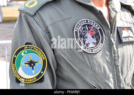 PAC JF-17 Thunder, CAC FC-1 Xiaolong (feroce Dragon) aereo da combattimento a reazione del Pakistan Aeronautical Complex (PAC) e della Chengdu Aircraft Corporation Foto Stock