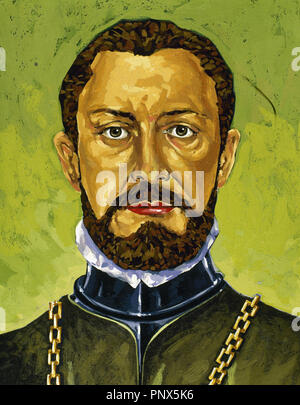 Juan Ponce de Leon (1474-1521). Esploratore spagnolo. Foto Stock