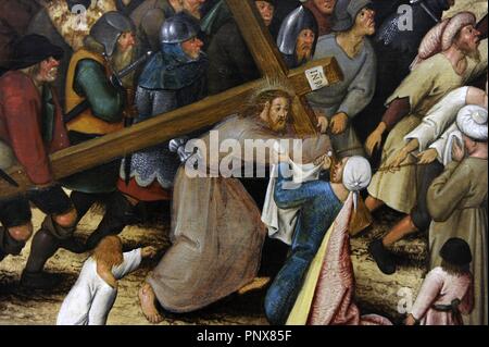 Pieter Brueghel il Giovane (1564-1638). Pittore fiammingo. La processione fino al Calvario, 1602. Dettaglio. Museo Nazionale di Arte. Copenhagen. La Danimarca. Foto Stock