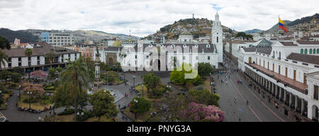 Plaza Grande di Plaza de Independencia, Quito Ecuador Foto Stock