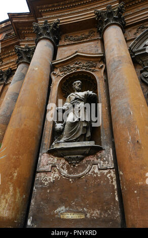 La Chiesa della Santissima Trinit dei Pellegrini in Regola il rione di Roma. Foto Stock