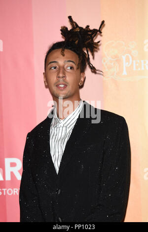 Milano, Italia. 23 Sep, 2018. Red Carpet - Ghali Credit: Indipendente Agenzia fotografica/Alamy Live News Foto Stock