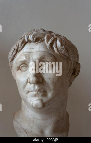 Busto di Pompeo il Grande (106-48 a.C.), il Museo Correr di Venezia, Italia Foto Stock