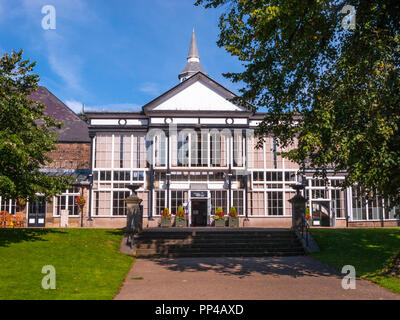 Pavilion Cafe, Pavilion Gardens Buxton Foto Stock