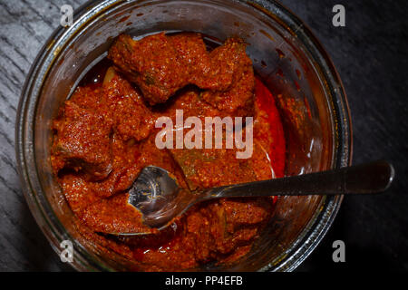 Indian Mango pickle jar Foto Stock