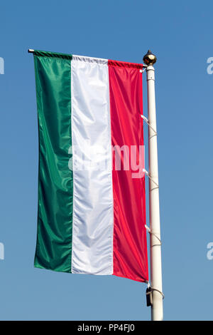 Ungherese bandiera nazionale Foto Stock