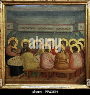 Giotto (1267-1337). Pittore italiano. Gotico. Ultima Cena, 1306. Dalla chiesa di Santa Croce a Firenze. Alte Pinakothek. Monaco di Baviera. Germania. Foto Stock