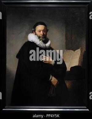 Harmenszoon Rembrandt van Rijn (1606-1669). Pittore olandese. Ritratto di Johannes Wtenbogaert (1557-1644), 1633. Rijksmuseum. Amsterdam. Holland. Foto Stock