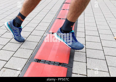 Karlsruhe, Germania. 23 Sep, 2018. Funzione, distribuzione. GES/Atletica/Baden-Marathon, 23.09.2018 | Utilizzo di credito in tutto il mondo: dpa/Alamy Live News Foto Stock