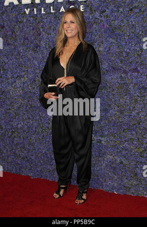 Pacific Palisades, California, Stati Uniti d'America. Xx Settembre, 2018. 20 Settembre 2018 - Pacific Palisades, California - Rita Wilson. Caruso's Palisades Villaggio Gala di apertura tenutosi a Palisades Village. Photo credit: Faye Sadou/AdMedia Credito: Faye Sadou/AdMedia/ZUMA filo/Alamy Live News Foto Stock