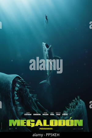 Pellicola originale titolo: MEG. Titolo inglese: MEG. Anno: 2018. Direttore: Jon Turteltaub. Credito: Apelle, che è ENT/DI BONAVENTURA PIC/FLAGSHIP ENT/gravità PIC/MAED / Album Foto Stock