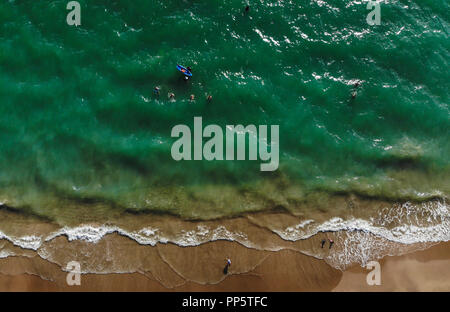 Vista aerea della baia di Kino in Sonora, Messico. Spiaggia. Destinazione turistica........ Vista aerea de Bahía de Kino en Sonora, México. playa. Destino Turistico Foto Stock