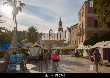 La citta di Hvar sull'isola di Hvar, Croazia 2018 Foto Stock