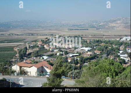 Il paesaggio del Sud del Libano, nel nord di Israele Foto Stock