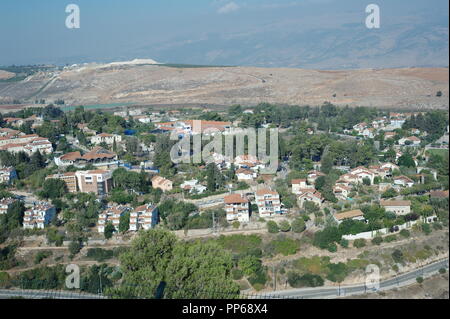 Il paesaggio del Sud del Libano, nel nord di Israele Foto Stock