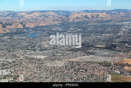 San Francisco Bay Area: Fremont City e i laghi di cava regionale area ricreativa, est della baia Foto Stock