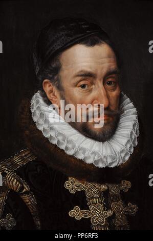 Adriaen Thomasz Key )c.1544-1589). Pittore olandese. Guglielmo I, principe di Orange (1533-1584), c. 1579. Rijksmuseum. Amsterdam. Holland. Foto Stock