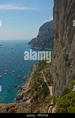 Bay sull'Isola di Capri Foto Stock