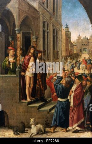 Juan de Flandes (1460-1519). Early Netherlandish painter, attivo dal 1496-1519. Ecce Homo. Prima di 1496. Galleria Nazionale. Praga. (Sternberg Palace). Repubblica ceca. Foto Stock