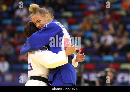 Baku in Azerbaijan. Xx Settembre, 2018. Daria Bilodid (UKR), 20 settembre 2018 - Judo : Mondo Judo Championships Baku 2018 Donna -48kg partita finale a livello nazionale ginnastica Arena a Baku, in Azerbaijan. Credito: Sho Tamura AFLO/sport/Alamy Live News Foto Stock