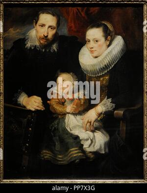 Anthony Van Dyck (1599-1641). Fiammingo pittore barocco. Ritratto di famiglia. Olio su tela. Lo stato Museo Hermitage. San Pietroburgo. La Russia. Foto Stock