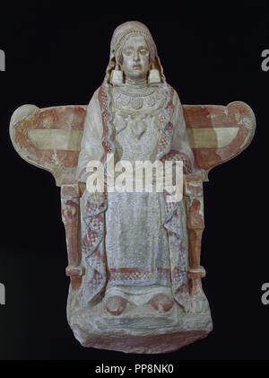 DAMA DE BAZA- (COPIA DEL ORIGINALE DEL MUSEO ARQUEOLOGICO DE MADRID). Posizione: MUSEO ARQUEOLOGICO-ESCULTURA IBERICA. GRANADA. Spagna. Foto Stock