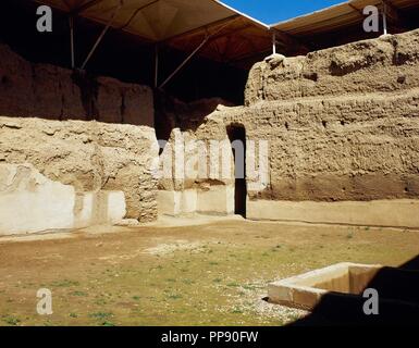 Mesopotamia. Età del Bronzo. Maria (moderno Dillo ad Hariri). Antica città semitica. Royal Palace. Sala del trono. La Siria. Foto Stock