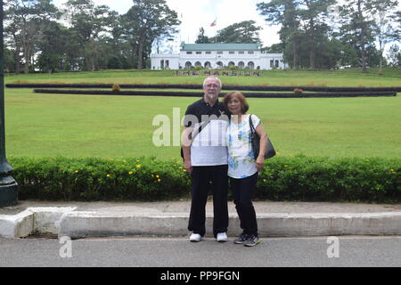 Il Mansion: la Casa Presidenziale a Baguio è stata ufficializzata la residenza estiva dei presidenti delle Filippine dal Commonwealth Foto Stock